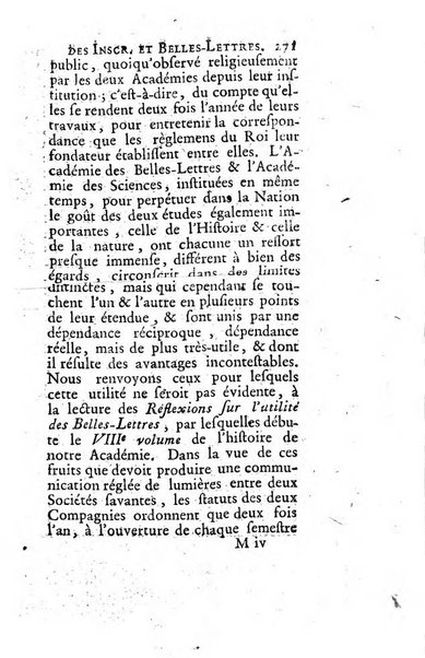 Histoire de l'Academie royale des inscriptions et belles lettres depuis son establissement jusqu'à present avec les Mémoires de littérature tirez des registres de cette Académie..