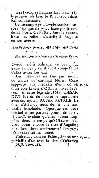 Histoire de l'Academie royale des inscriptions et belles lettres depuis son establissement jusqu'à present avec les Mémoires de littérature tirez des registres de cette Académie..