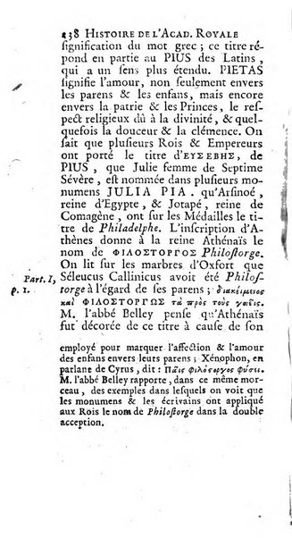 Histoire de l'Academie royale des inscriptions et belles lettres depuis son establissement jusqu'à present avec les Mémoires de littérature tirez des registres de cette Académie..