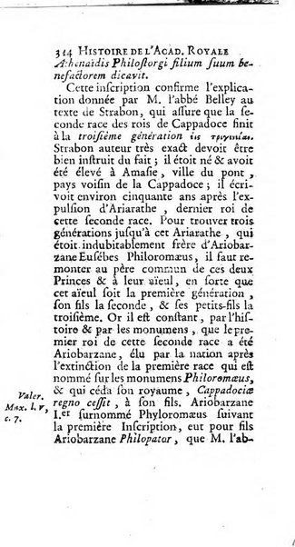 Histoire de l'Academie royale des inscriptions et belles lettres depuis son establissement jusqu'à present avec les Mémoires de littérature tirez des registres de cette Académie..