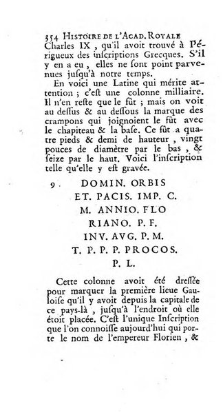 Histoire de l'Academie royale des inscriptions et belles lettres depuis son establissement jusqu'à present avec les Mémoires de littérature tirez des registres de cette Académie..