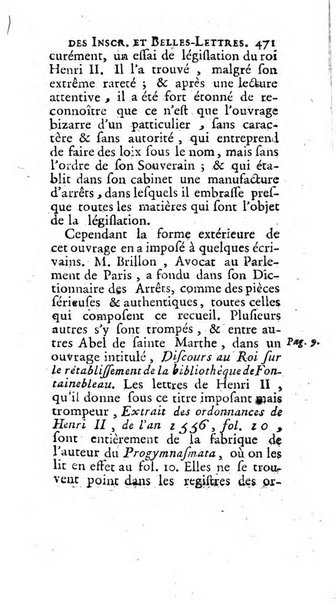 Histoire de l'Academie royale des inscriptions et belles lettres depuis son establissement jusqu'à present avec les Mémoires de littérature tirez des registres de cette Académie..