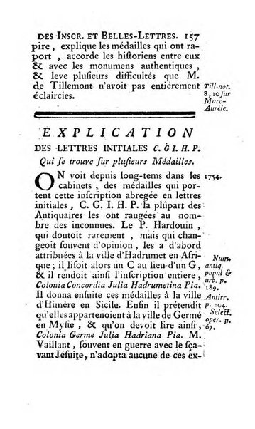 Histoire de l'Academie royale des inscriptions et belles lettres depuis son establissement jusqu'à present avec les Mémoires de littérature tirez des registres de cette Académie..