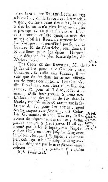 Histoire de l'Academie royale des inscriptions et belles lettres depuis son establissement jusqu'à present avec les Mémoires de littérature tirez des registres de cette Académie..