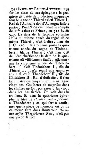 Histoire de l'Academie royale des inscriptions et belles lettres depuis son establissement jusqu'à present avec les Mémoires de littérature tirez des registres de cette Académie..