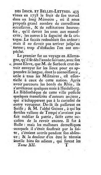 Histoire de l'Academie royale des inscriptions et belles lettres depuis son establissement jusqu'à present avec les Mémoires de littérature tirez des registres de cette Académie..