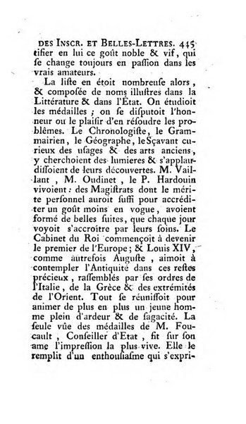 Histoire de l'Academie royale des inscriptions et belles lettres depuis son establissement jusqu'à present avec les Mémoires de littérature tirez des registres de cette Académie..