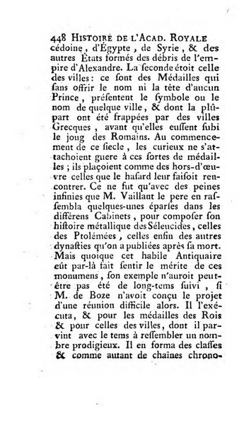 Histoire de l'Academie royale des inscriptions et belles lettres depuis son establissement jusqu'à present avec les Mémoires de littérature tirez des registres de cette Académie..