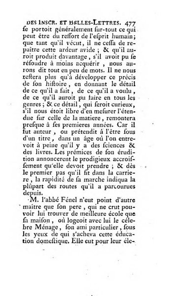 Histoire de l'Academie royale des inscriptions et belles lettres depuis son establissement jusqu'à present avec les Mémoires de littérature tirez des registres de cette Académie..