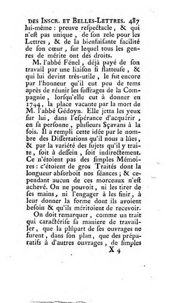 Histoire de l'Academie royale des inscriptions et belles lettres depuis son establissement jusqu'à present avec les Mémoires de littérature tirez des registres de cette Académie..