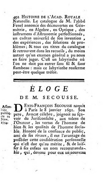 Histoire de l'Academie royale des inscriptions et belles lettres depuis son establissement jusqu'à present avec les Mémoires de littérature tirez des registres de cette Académie..