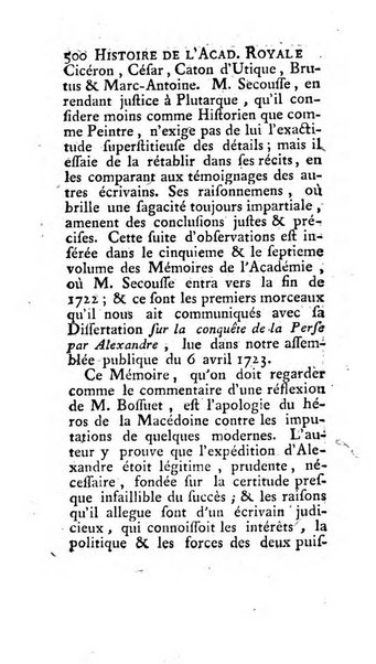 Histoire de l'Academie royale des inscriptions et belles lettres depuis son establissement jusqu'à present avec les Mémoires de littérature tirez des registres de cette Académie..