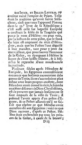 Histoire de l'Academie royale des inscriptions et belles lettres depuis son establissement jusqu'à present avec les Mémoires de littérature tirez des registres de cette Académie..