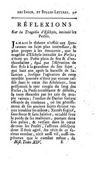 Histoire de l'Academie royale des inscriptions et belles lettres depuis son establissement jusqu'à present avec les Mémoires de littérature tirez des registres de cette Académie..