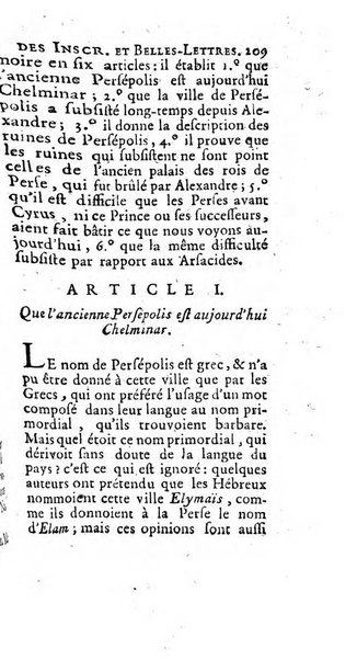 Histoire de l'Academie royale des inscriptions et belles lettres depuis son establissement jusqu'à present avec les Mémoires de littérature tirez des registres de cette Académie..