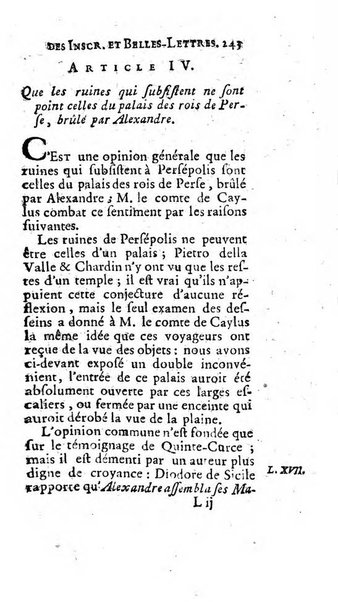 Histoire de l'Academie royale des inscriptions et belles lettres depuis son establissement jusqu'à present avec les Mémoires de littérature tirez des registres de cette Académie..