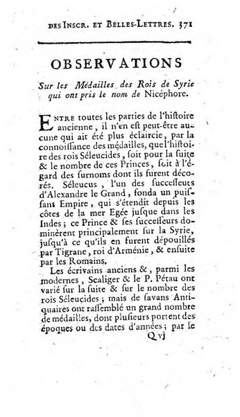 Histoire de l'Academie royale des inscriptions et belles lettres depuis son establissement jusqu'à present avec les Mémoires de littérature tirez des registres de cette Académie..