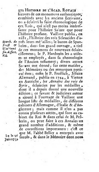 Histoire de l'Academie royale des inscriptions et belles lettres depuis son establissement jusqu'à present avec les Mémoires de littérature tirez des registres de cette Académie..