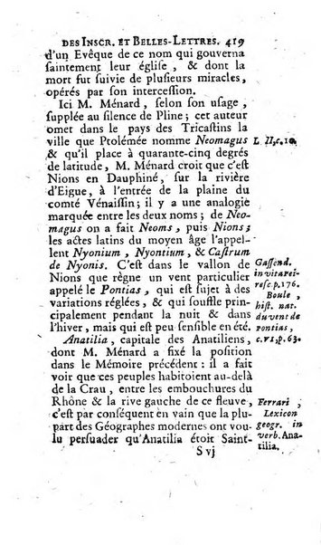 Histoire de l'Academie royale des inscriptions et belles lettres depuis son establissement jusqu'à present avec les Mémoires de littérature tirez des registres de cette Académie..