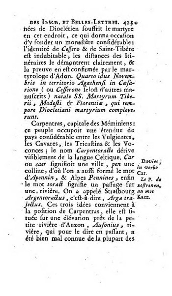 Histoire de l'Academie royale des inscriptions et belles lettres depuis son establissement jusqu'à present avec les Mémoires de littérature tirez des registres de cette Académie..