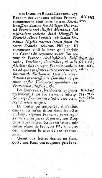 Histoire de l'Academie royale des inscriptions et belles lettres depuis son establissement jusqu'à present avec les Mémoires de littérature tirez des registres de cette Académie..