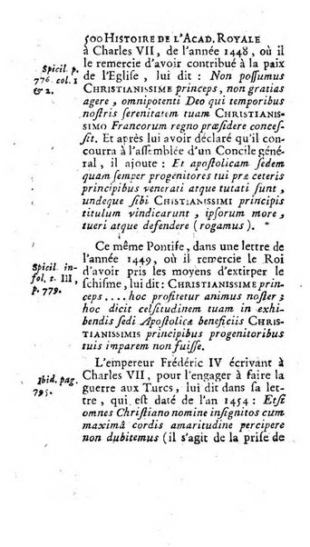 Histoire de l'Academie royale des inscriptions et belles lettres depuis son establissement jusqu'à present avec les Mémoires de littérature tirez des registres de cette Académie..