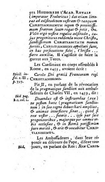 Histoire de l'Academie royale des inscriptions et belles lettres depuis son establissement jusqu'à present avec les Mémoires de littérature tirez des registres de cette Académie..