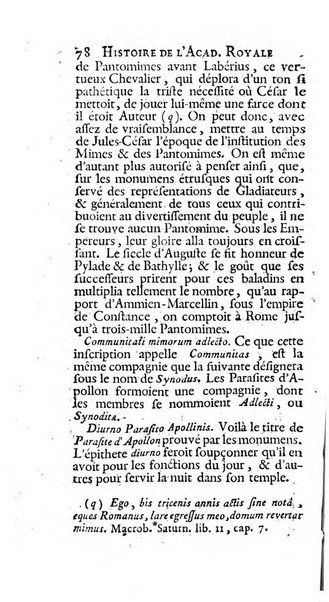 Histoire de l'Academie royale des inscriptions et belles lettres depuis son establissement jusqu'à present avec les Mémoires de littérature tirez des registres de cette Académie..