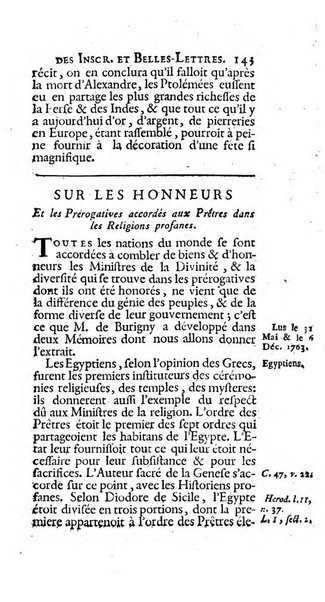 Histoire de l'Academie royale des inscriptions et belles lettres depuis son establissement jusqu'à present avec les Mémoires de littérature tirez des registres de cette Académie..