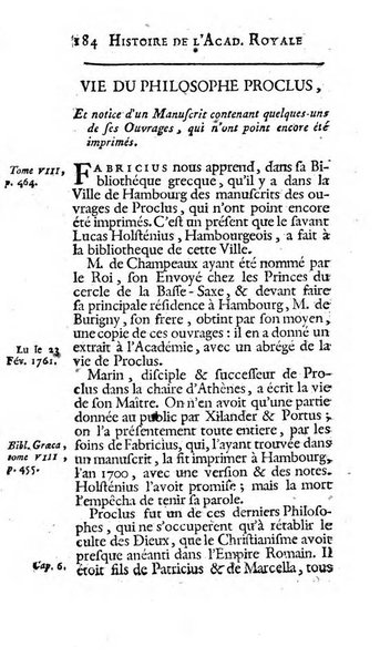 Histoire de l'Academie royale des inscriptions et belles lettres depuis son establissement jusqu'à present avec les Mémoires de littérature tirez des registres de cette Académie..