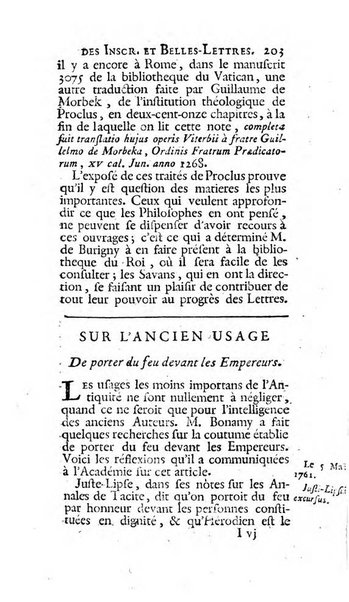 Histoire de l'Academie royale des inscriptions et belles lettres depuis son establissement jusqu'à present avec les Mémoires de littérature tirez des registres de cette Académie..