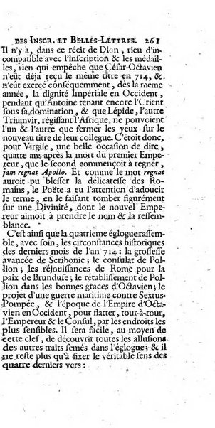 Histoire de l'Academie royale des inscriptions et belles lettres depuis son establissement jusqu'à present avec les Mémoires de littérature tirez des registres de cette Académie..