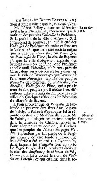 Histoire de l'Academie royale des inscriptions et belles lettres depuis son establissement jusqu'à present avec les Mémoires de littérature tirez des registres de cette Académie..