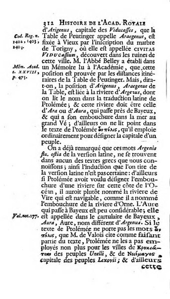 Histoire de l'Academie royale des inscriptions et belles lettres depuis son establissement jusqu'à present avec les Mémoires de littérature tirez des registres de cette Académie..