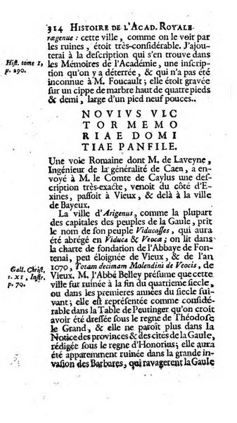 Histoire de l'Academie royale des inscriptions et belles lettres depuis son establissement jusqu'à present avec les Mémoires de littérature tirez des registres de cette Académie..