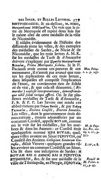 Histoire de l'Academie royale des inscriptions et belles lettres depuis son establissement jusqu'à present avec les Mémoires de littérature tirez des registres de cette Académie..