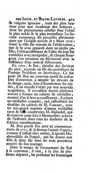 Histoire de l'Academie royale des inscriptions et belles lettres depuis son establissement jusqu'à present avec les Mémoires de littérature tirez des registres de cette Académie..