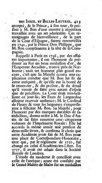 Histoire de l'Academie royale des inscriptions et belles lettres depuis son establissement jusqu'à present avec les Mémoires de littérature tirez des registres de cette Académie..