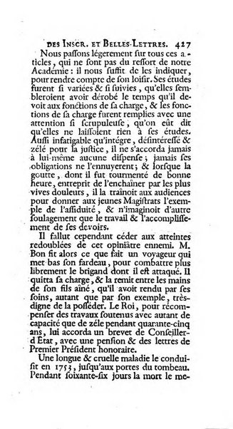 Histoire de l'Academie royale des inscriptions et belles lettres depuis son establissement jusqu'à present avec les Mémoires de littérature tirez des registres de cette Académie..