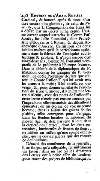 Histoire de l'Academie royale des inscriptions et belles lettres depuis son establissement jusqu'à present avec les Mémoires de littérature tirez des registres de cette Académie..