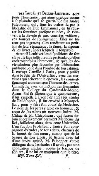 Histoire de l'Academie royale des inscriptions et belles lettres depuis son establissement jusqu'à present avec les Mémoires de littérature tirez des registres de cette Académie..