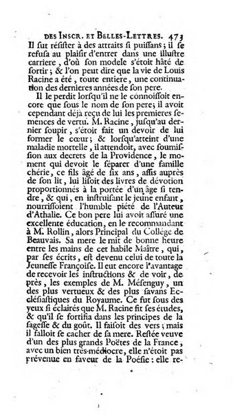 Histoire de l'Academie royale des inscriptions et belles lettres depuis son establissement jusqu'à present avec les Mémoires de littérature tirez des registres de cette Académie..