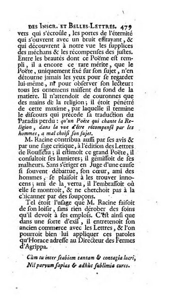 Histoire de l'Academie royale des inscriptions et belles lettres depuis son establissement jusqu'à present avec les Mémoires de littérature tirez des registres de cette Académie..