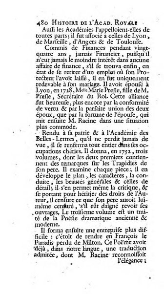 Histoire de l'Academie royale des inscriptions et belles lettres depuis son establissement jusqu'à present avec les Mémoires de littérature tirez des registres de cette Académie..