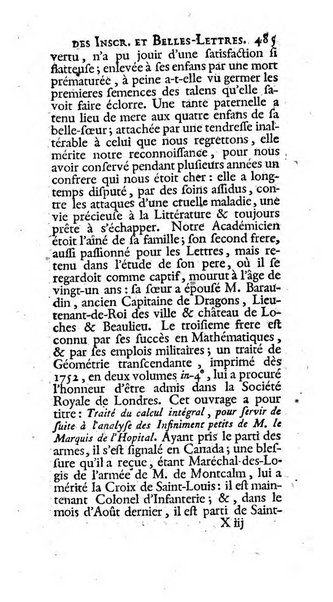 Histoire de l'Academie royale des inscriptions et belles lettres depuis son establissement jusqu'à present avec les Mémoires de littérature tirez des registres de cette Académie..