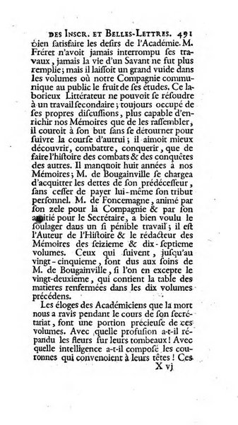 Histoire de l'Academie royale des inscriptions et belles lettres depuis son establissement jusqu'à present avec les Mémoires de littérature tirez des registres de cette Académie..