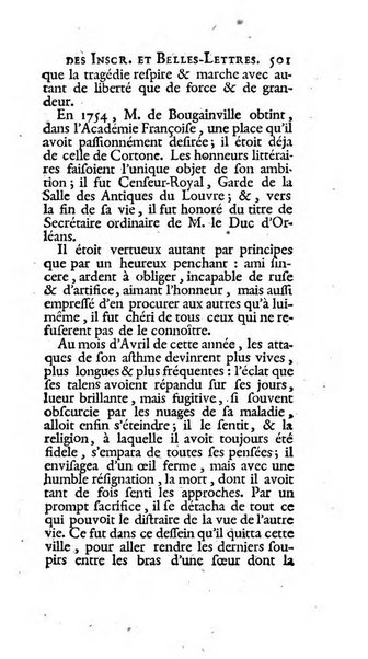 Histoire de l'Academie royale des inscriptions et belles lettres depuis son establissement jusqu'à present avec les Mémoires de littérature tirez des registres de cette Académie..