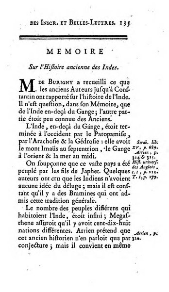 Histoire de l'Academie royale des inscriptions et belles lettres depuis son establissement jusqu'à present avec les Mémoires de littérature tirez des registres de cette Académie..