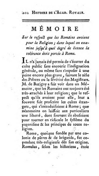 Histoire de l'Academie royale des inscriptions et belles lettres depuis son establissement jusqu'à present avec les Mémoires de littérature tirez des registres de cette Académie..