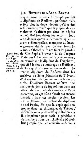 Histoire de l'Academie royale des inscriptions et belles lettres depuis son establissement jusqu'à present avec les Mémoires de littérature tirez des registres de cette Académie..